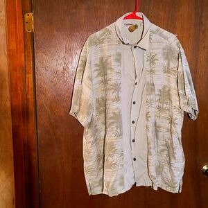 Vintage Caribbean Hawaii silk shirt men's.